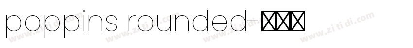 poppins rounded字体转换